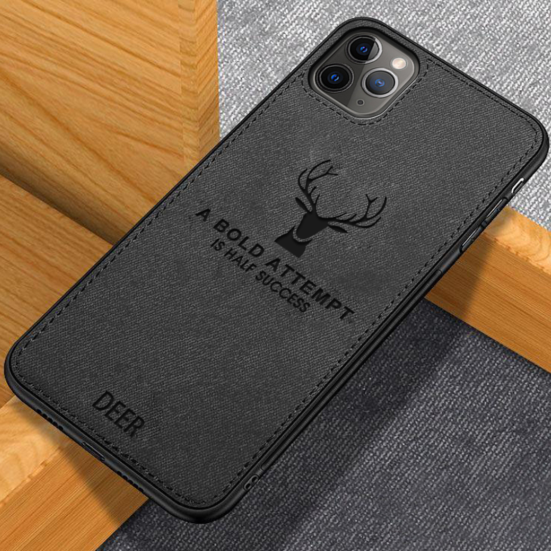 iPhone [3-in-1 Combo] - Deer Case + Screen & Lens Protector