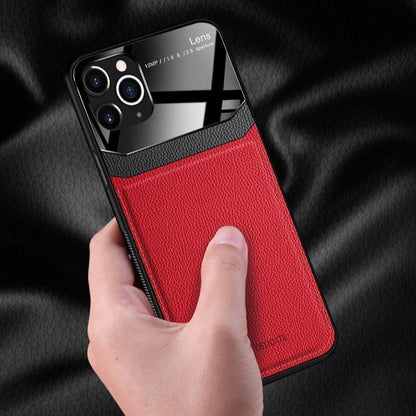 iPhone 11 Pro Sleek Slim Leather Glass Case