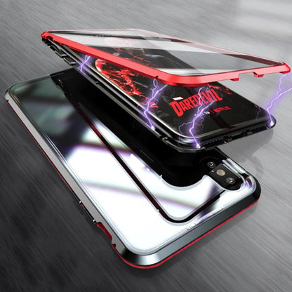 iPhone X/XS Electronic Auto-Fit (Front+ Back) Glass Magnetic Case