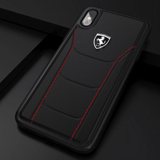 Ferrari ® iPhone XS Genuine Leather Crafted Limited Edition Case