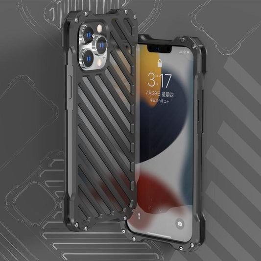 iPhone 13 Pro Max R-Just Aluminium Alloy Grill Case