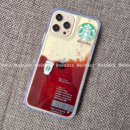 Coffee Edition Floating Gel Liquid Case - iPhone