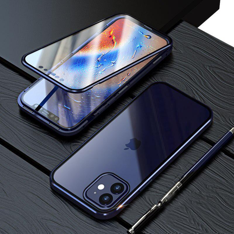 iPhone 12 Electronic Auto-Fit (Front+ Back) Glass Magnetic Case – Luxury  Concept