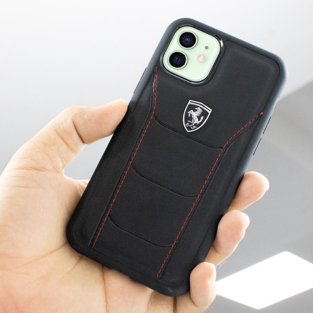 Ferrari ® iPhone 12 Mini Genuine Leather Crafted Limited Edition Case