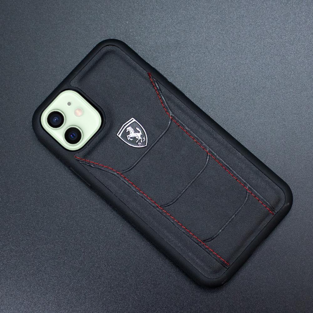 Ferrari ® iPhone 12 Mini Genuine Leather Crafted Limited Edition Case