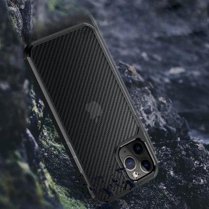iPhone 12 Series Opaque Matte Carbon Fiber TPU Armor Case