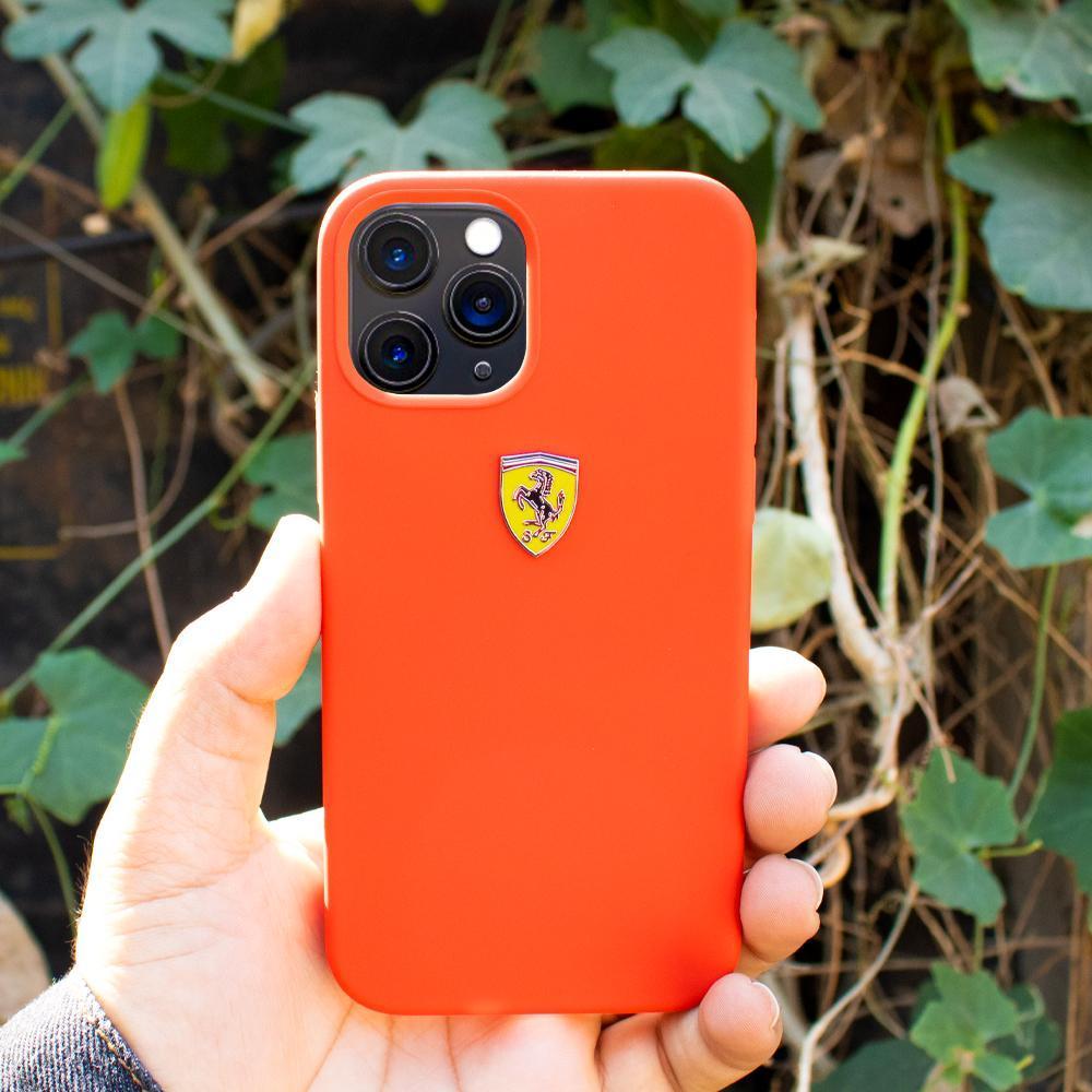 iPhone 12 Series Ferrari Rigid Smooth Sleek Silicone Case
