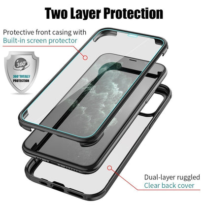 iPhone 12 Pro (Front+Back) Hybrid Design Fiber Case