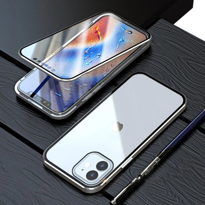 iPhone 12 Series Electronic Auto-Fit (Front+ Back) Glass Magnetic Case