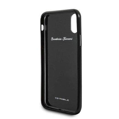 Ferrari ® iPhone XS 3D Carbon Fibre Protective Case
