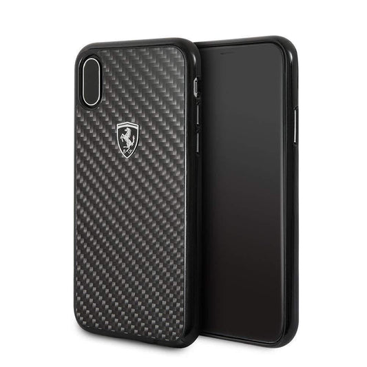 Ferrari ® iPhone XS Max 3D Carbon Fibre Protective Case