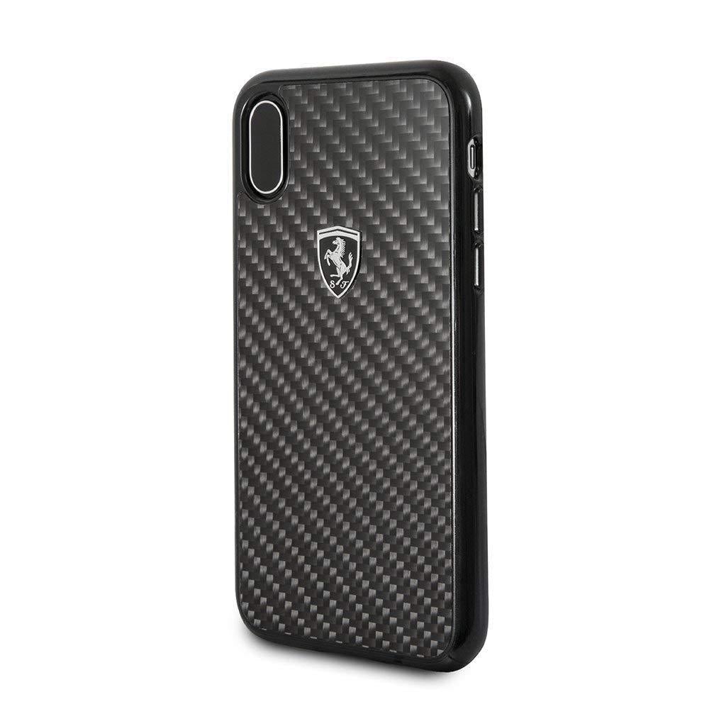 Ferrari ® iPhone XS Max 3D Carbon Fibre Protective Case