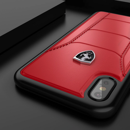 iPhone X Series Genuine leather Ferrari Case