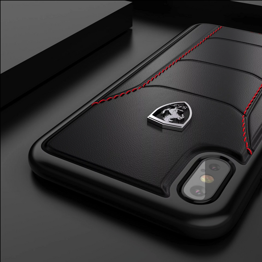 Ferrari ® iPhone XS Max Genuine Leather Crafted Limited Edition Case