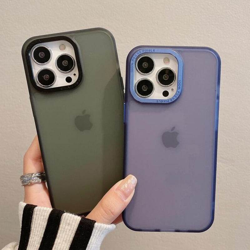 Frosted Shockproof Matte Case - iPhone