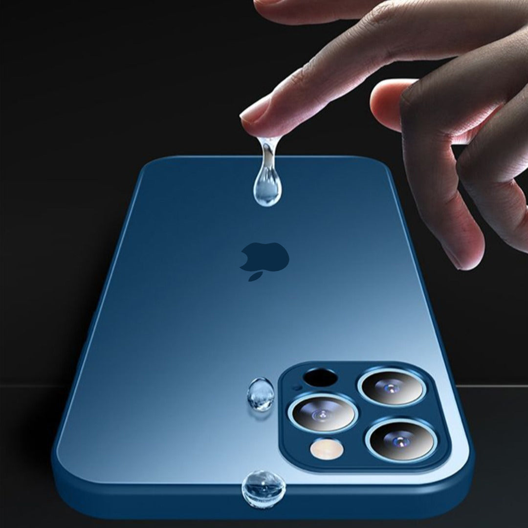 iPhone 12 Series Matte Glass Camera Lens Shell Case