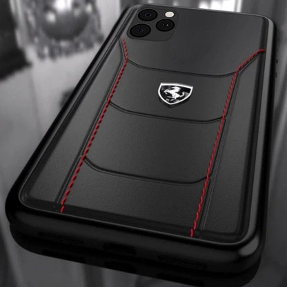 Ferrari ® iPhone 11 Genuine Leather Crafted Limited Edition Case