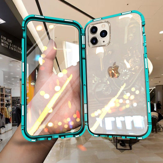 iPhone 11 Electronic Auto-Fit (Front+ Back) Glass Magnetic Case