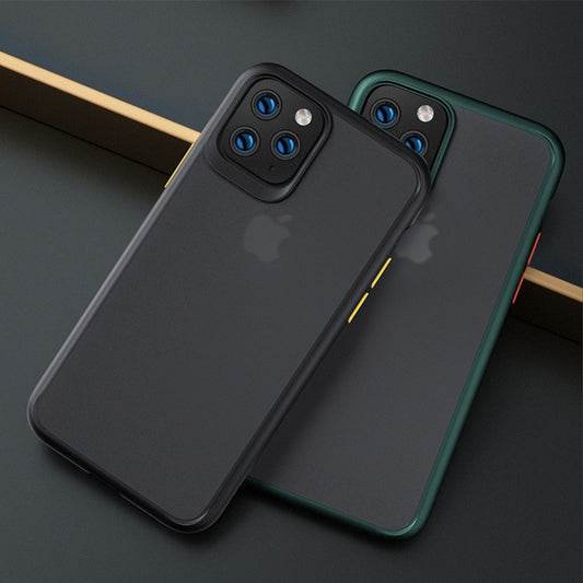 iPhone Series Matte Silicone Shockproof Armor Case
