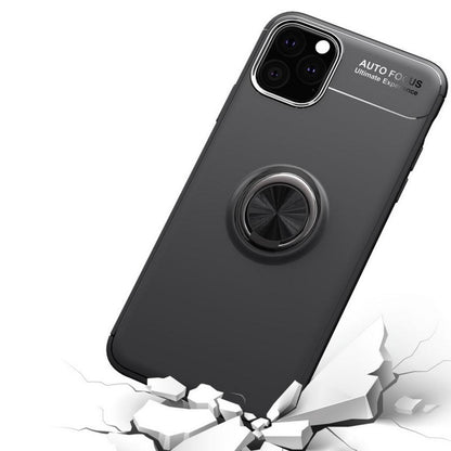 iPhone 11 Pro Max Metallic Finger Ring Holder Matte Case
