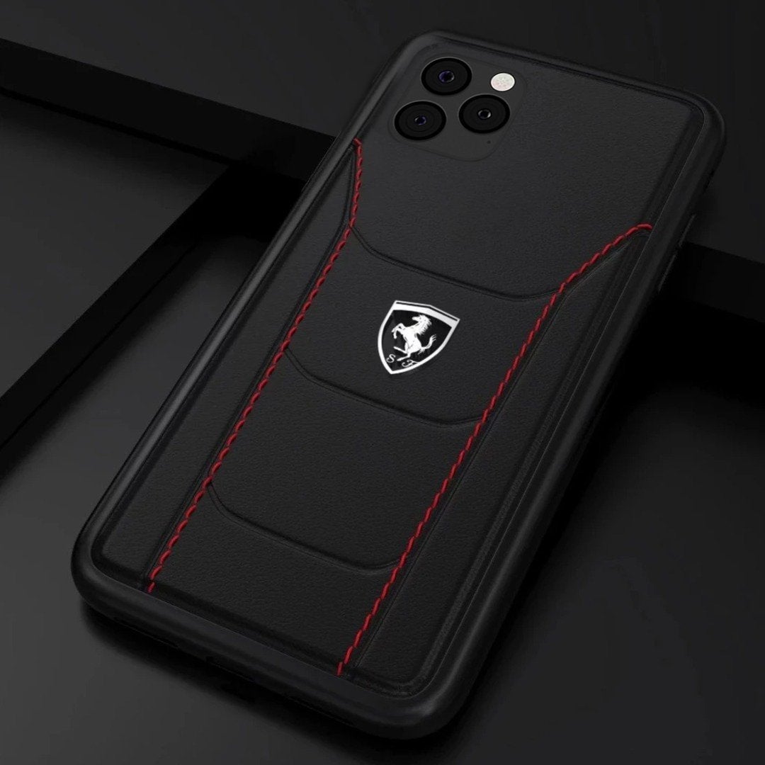 Ferrari ® iPhone 11 Genuine Leather Crafted Limited Edition Case