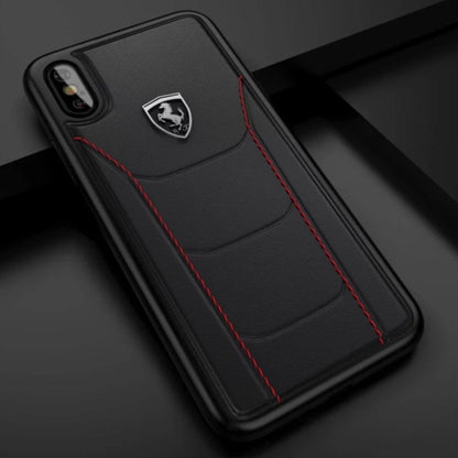 Ferrari ® iPhone X Genuine Leather Crafted Limited Edition Case