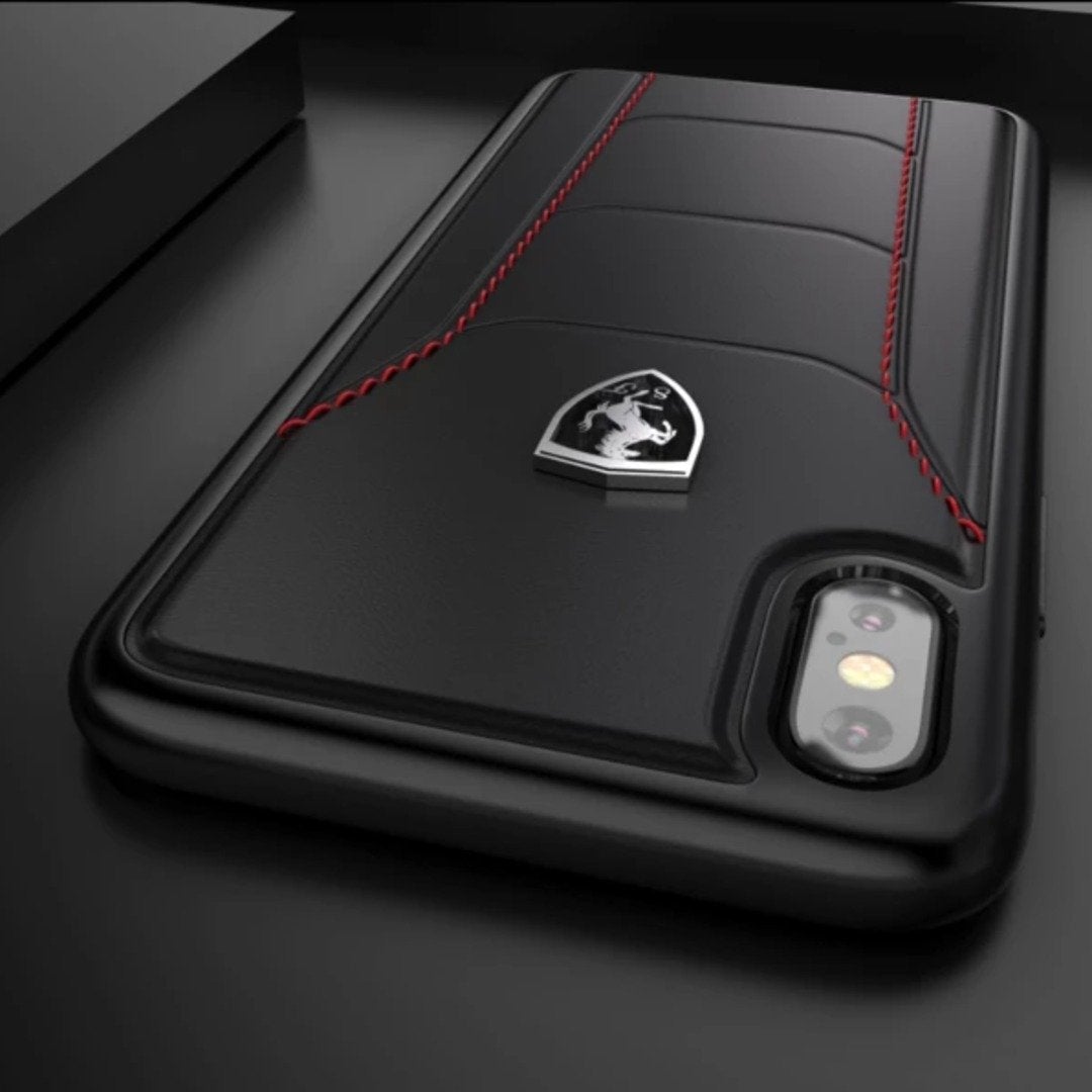 Ferrari ® iPhone X Genuine Leather Crafted Limited Edition Case
