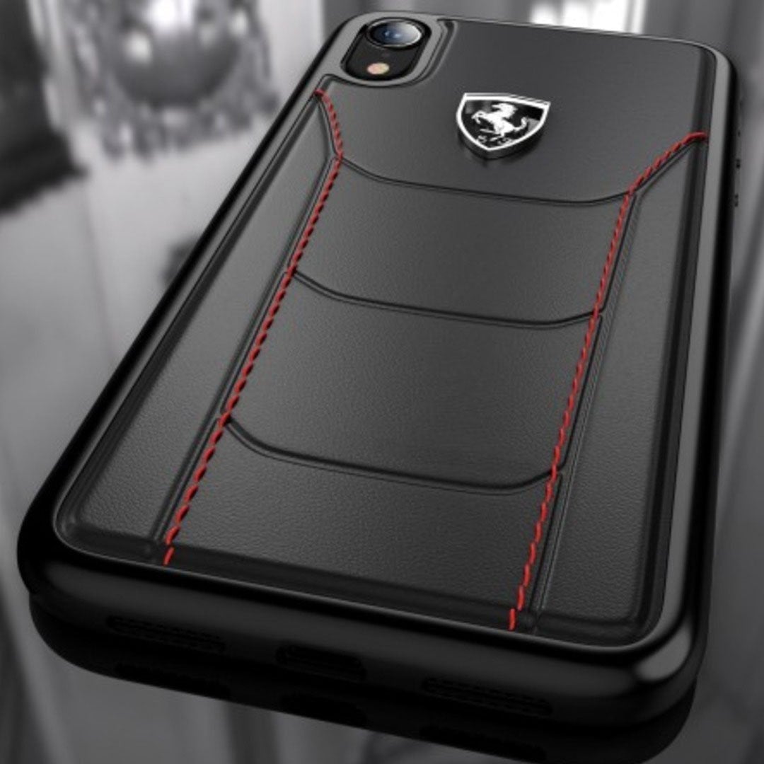 Ferrari ® iPhone XR Genuine Leather Crafted Limited Edition Case