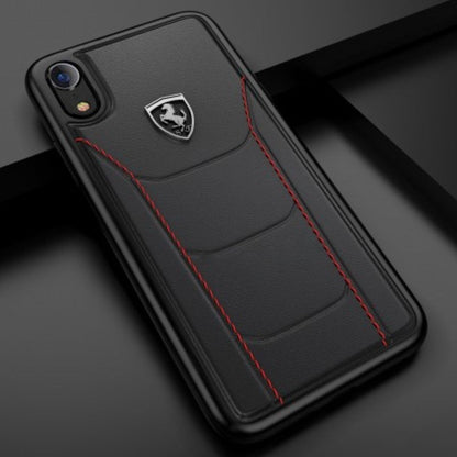 Ferrari ® iPhone XR Genuine Leather Crafted Limited Edition Case