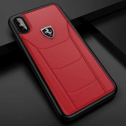 Ferrari ® iPhone XS Genuine Leather Crafted Limited Edition Case