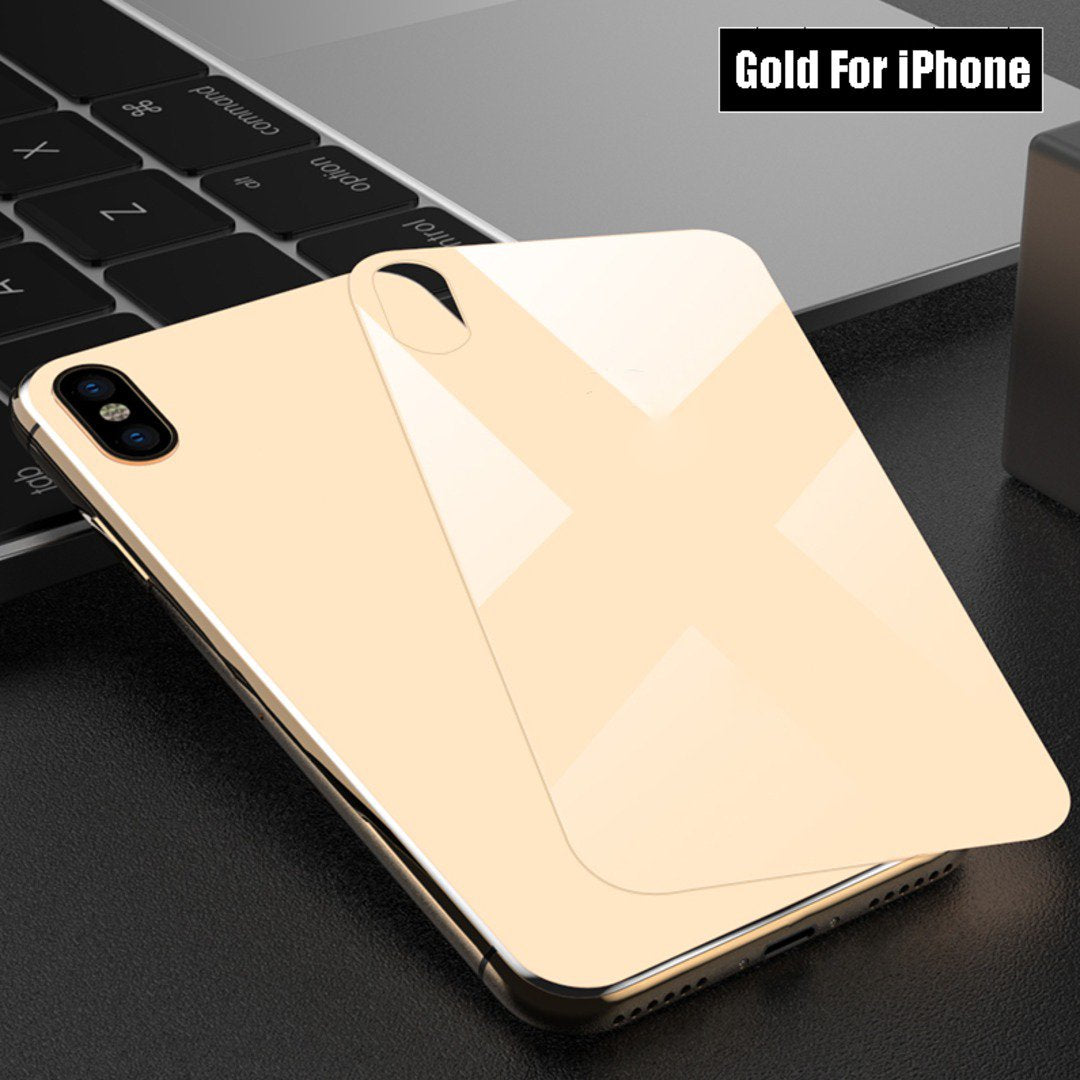 iPhone X Series (3 in 1 Combo) Back Tempered Glass + Front Tempered Glass + Camera Lens Guard