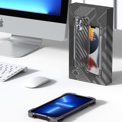 iPhone 14 Pro Max R-Just Aluminium Alloy Grill Case