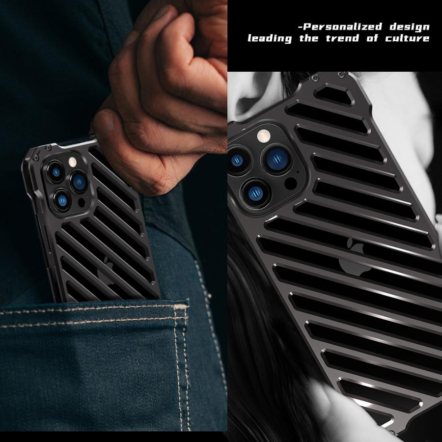 R-Just Aluminium Alloy Grill Case - iPhone