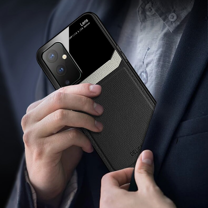 OnePlus 9 Sleek Slim Leather Glass Case
