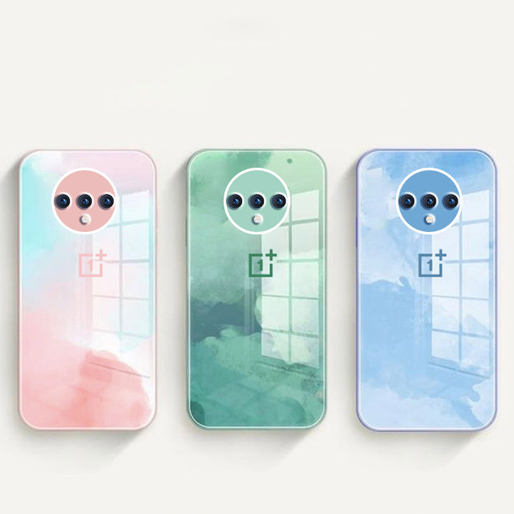 OnePlus 7T Colorful Wave Glass Phone Case
