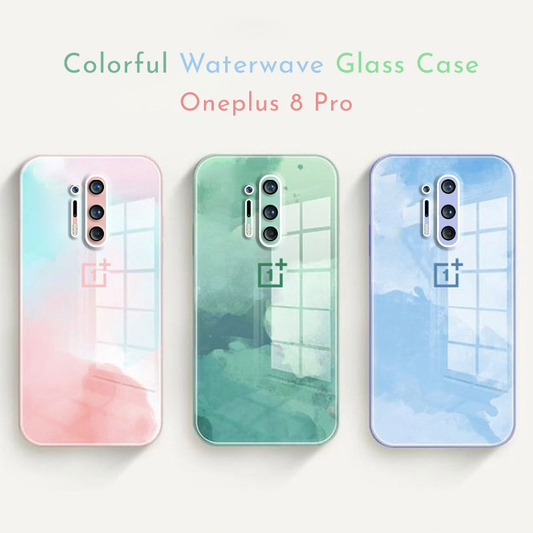OnePlus 8 Pro Colorful Wave Glass Phone Case