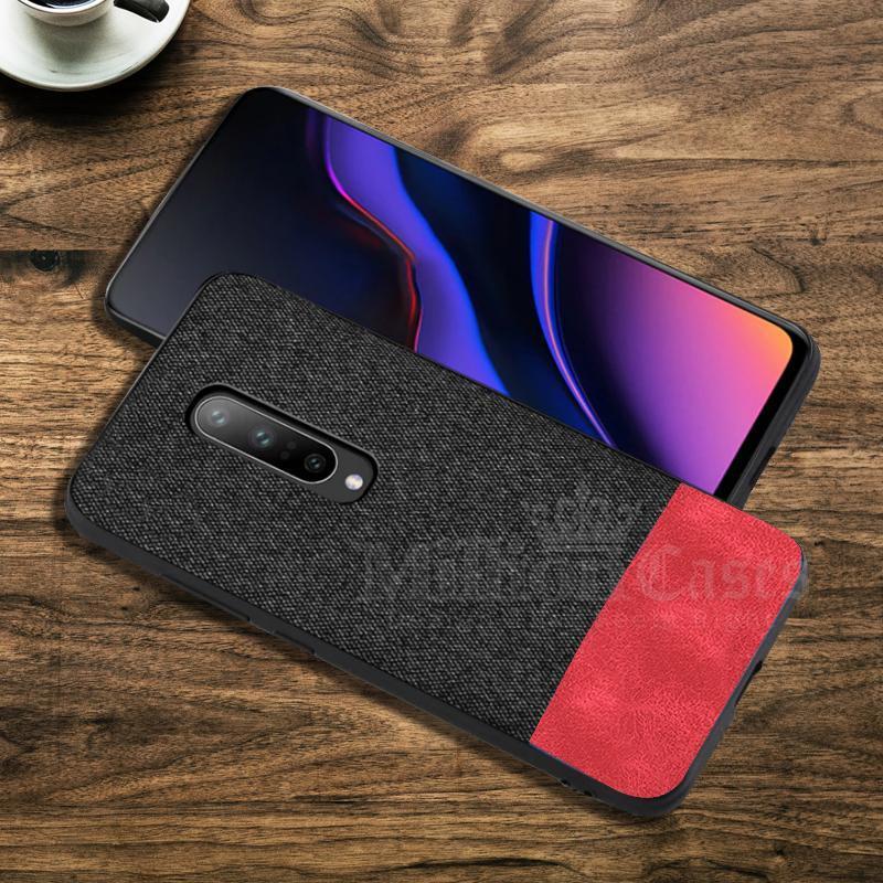 OnePlus 7 Pro Two-tone Leather Textured Matte Case