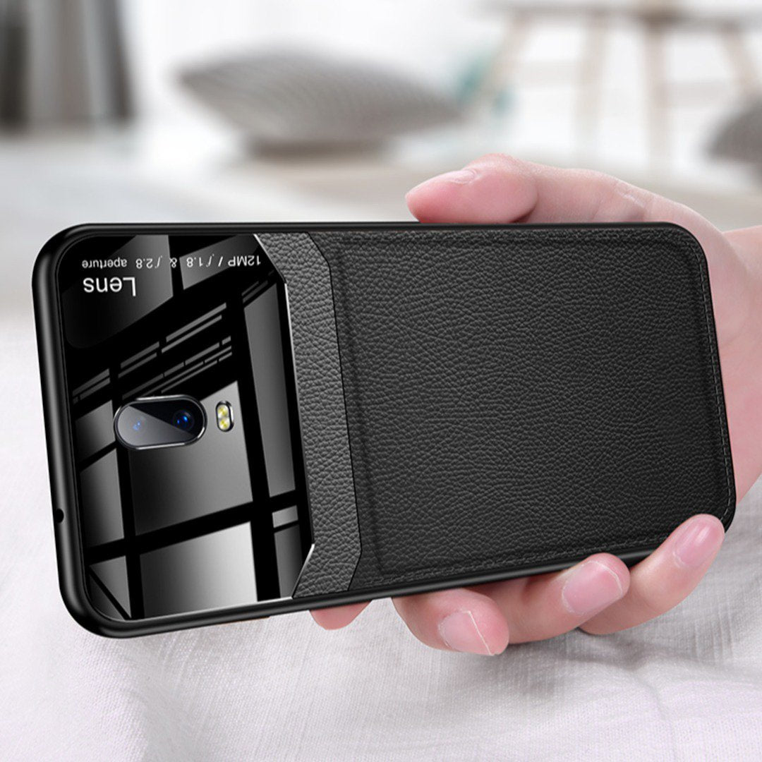 OnePlus 7 Sleek Slim Leather Glass Case
