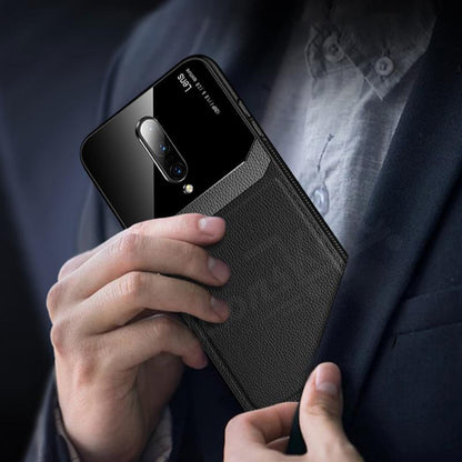 OnePlus 7T Pro Sleek Slim Leather Glass Case