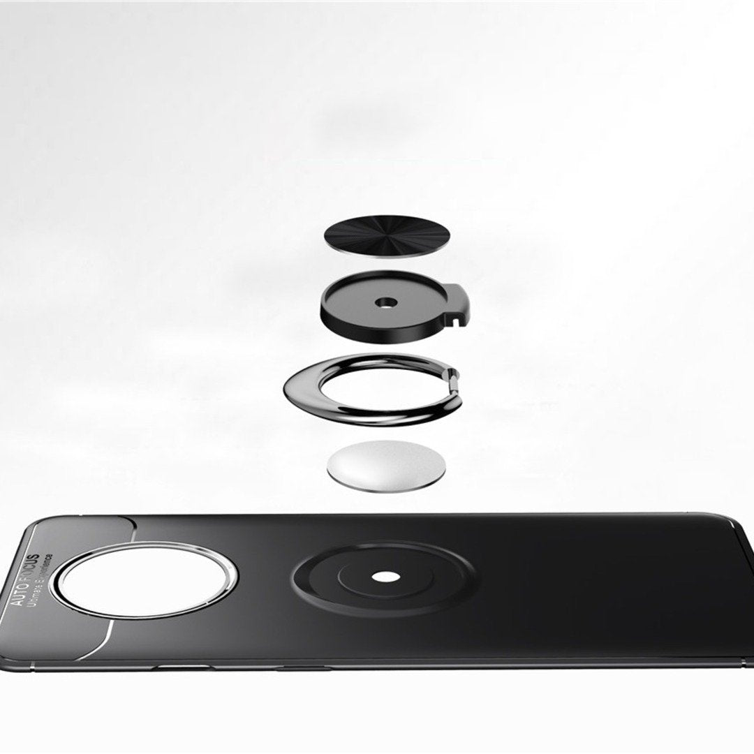 OnePlus 7T Metallic Finger Ring Holder Matte Case