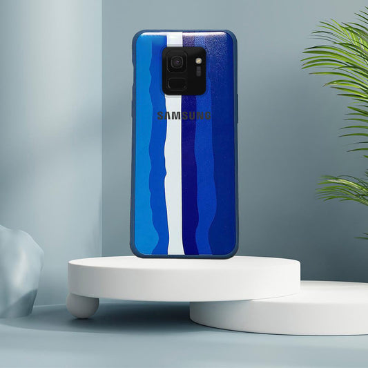Galaxy S9 Plus Rainbow Liquid Silicone Logo Case