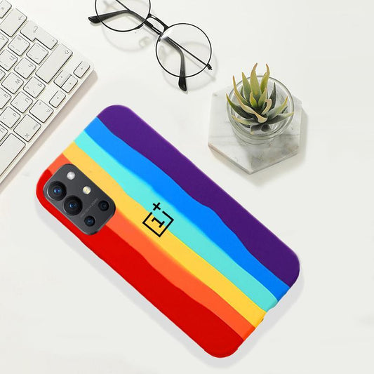 OnePlus Series Rainbow Liquid Silicone Logo Case