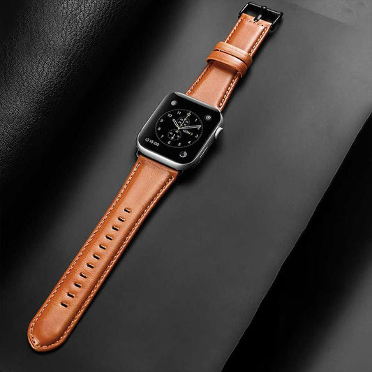 Santa Barbara Leather Brant Series Watch Strap [42/44MM] - Brown